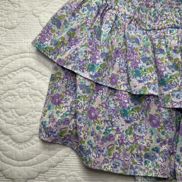 Entro Floral Skirt. Size: Medium. Blue and Green Floral. - Picture 2 of 7